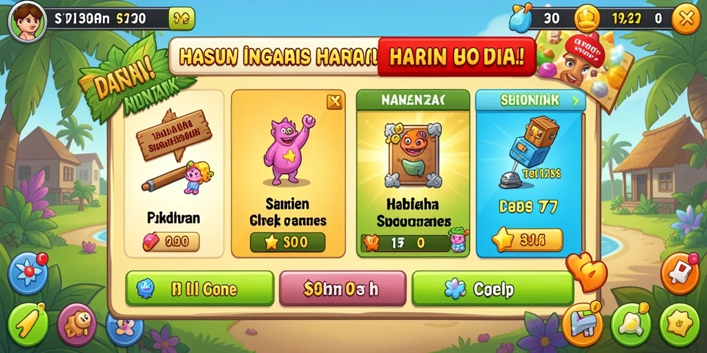 Tantangan menarik di setiap level yang dimainkan.