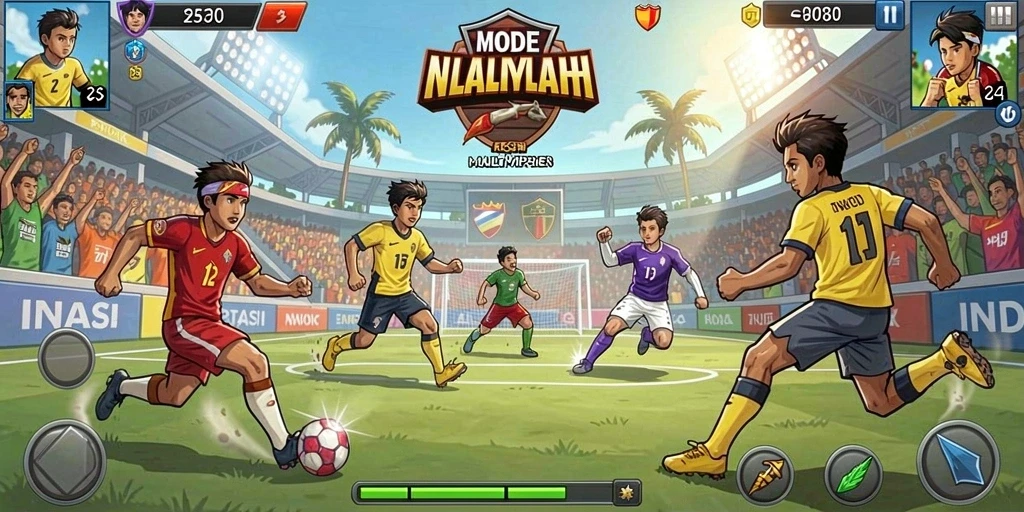 Mode multiplayer dengan teman-teman yang kompetitif.