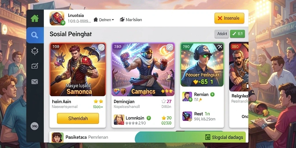 Level menantang yang menguji strategi pemain.