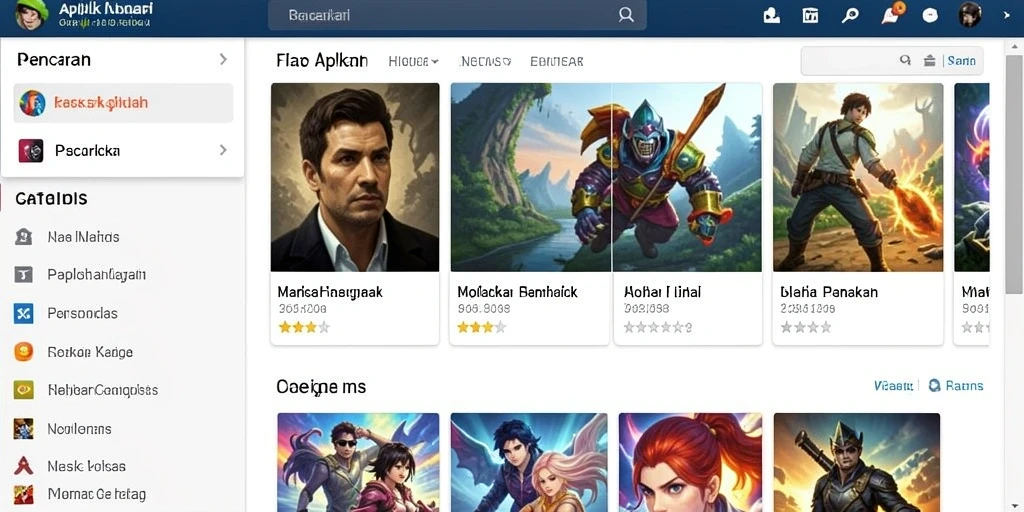 Grafis dan efek suara yang memukau dari setiap permainan.
